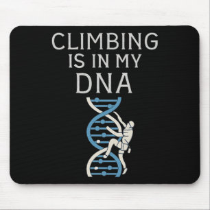 Klettern ist in meiner DNA-Helix-Grafik Mousepad