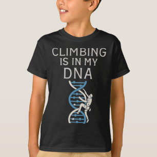 Klettern ist in meiner DNA-Helix-Grafik T-Shirt