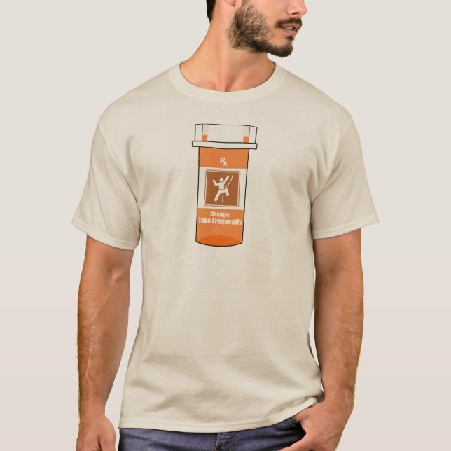 Klettern ist mein Medikament T-Shirt (Vorderseite)