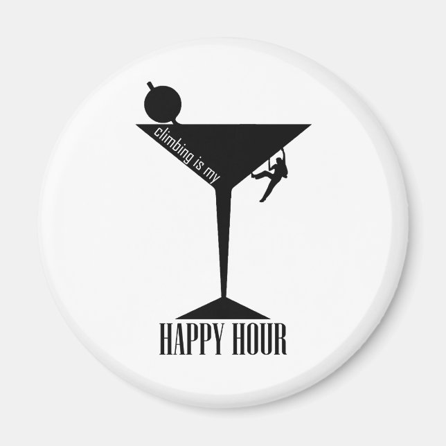 Klettern ist meine glückliche Stunde Magnet (Vorne)