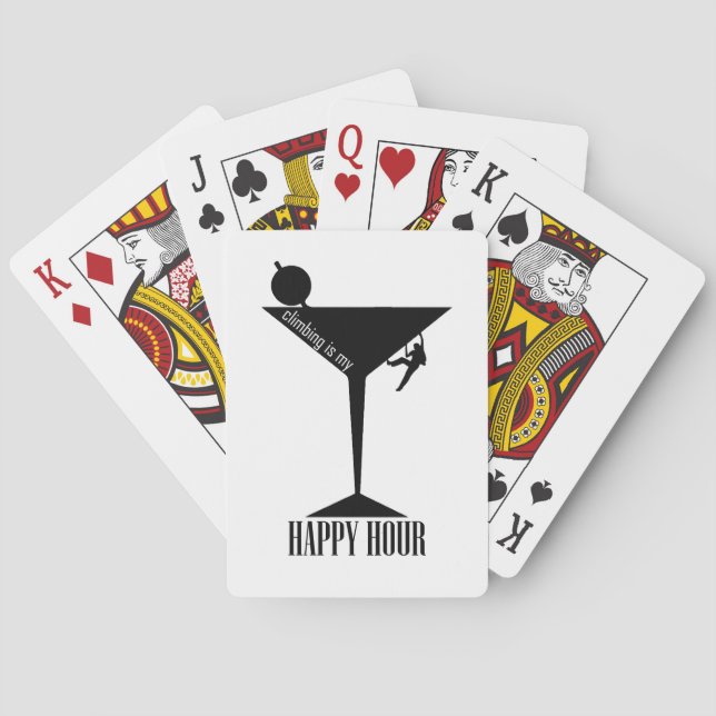 Klettern ist meine glückliche Stunde Spielkarten (Rückseite)