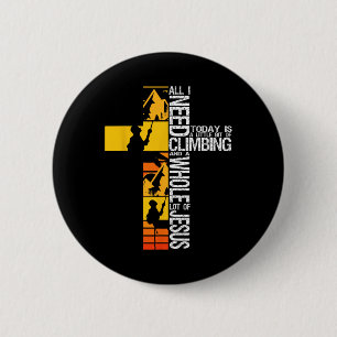 Klettern Jesus Ist Mein Fels Christlicher Klettere Button