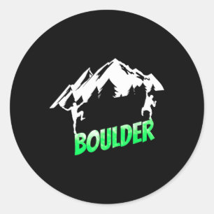 Klettern Kletter Boulder Bouldering Boulderer Runder Aufkleber
