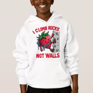 Klettern , Klettern , Klettern, Erdbeeren, Klima Hoodie