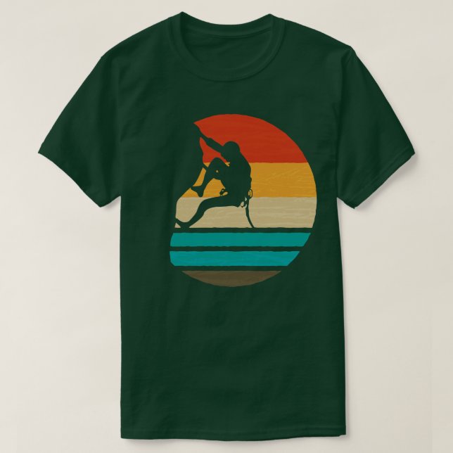 Klettern Klettern Retro 1 T-Shirt (Design vorne)