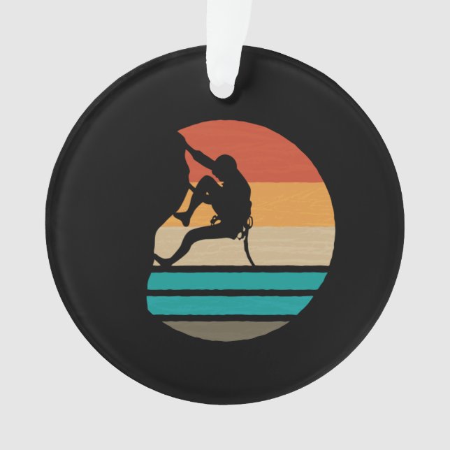 Klettern Klettern Retro Ornament (Vorderseite)