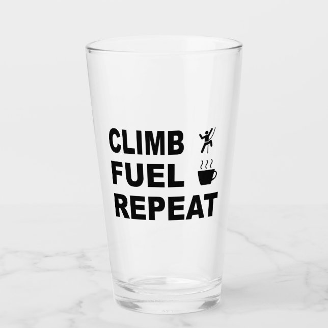 Klettern, Kraftstoff, wiederholen Glas (Vorderseite)