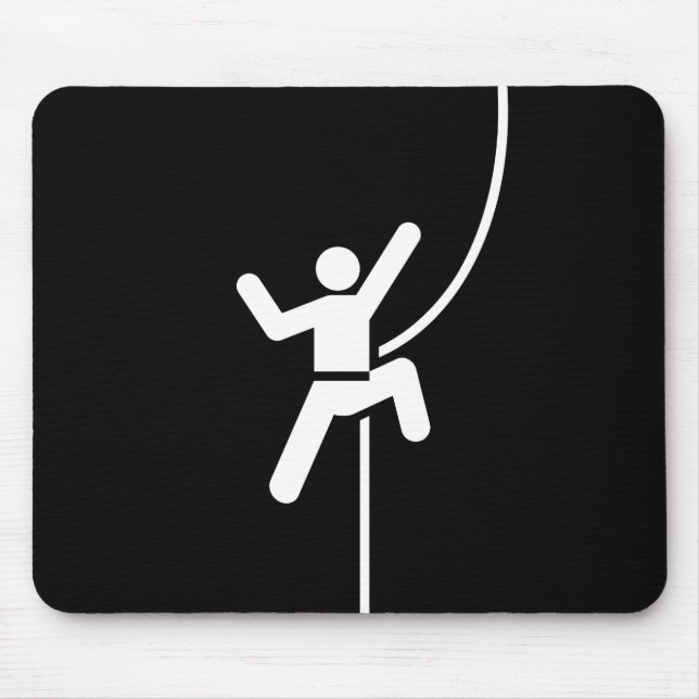 Klettern-Piktogramm Mousepad (Vorne)