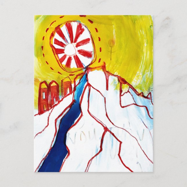 klettern postkarte (Vorderseite)