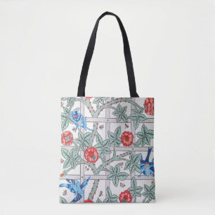 Klettern Rose & Kleiner Vogel, William Morris Tasche
