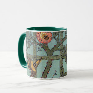 Klettern Rose & Kleiner Vogel, William Morris Tasse