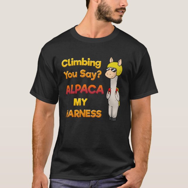 Klettern Sie? Alpaka T-Shirt (Vorderseite)
