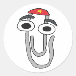 Klettern Sie auf den Rebell Runder Aufkleber