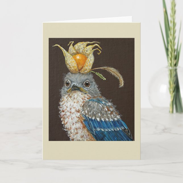 Klettern Sie auf die Vogelschutzkarte Karte (Vorderseite)