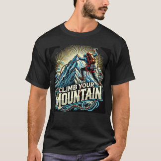 "Klettern Sie Ihren Berg, Embrace Adventure!" T-Shirt