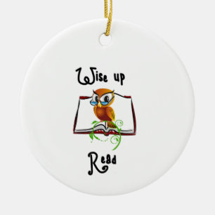 Klettern und Buch lesen Gewitzte Kinder Cartoon Keramik Ornament