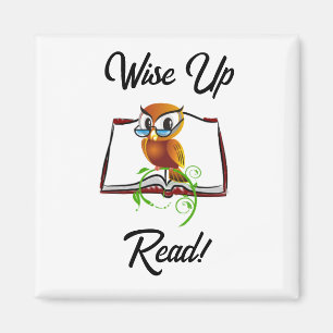 Klettern und Buch lesen Gewitzte Kinder Cartoon Magnet
