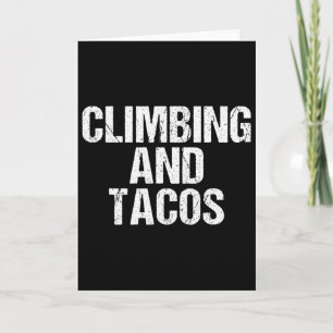 Klettern und Tacos Baum Kletterer Karte