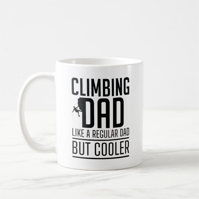 Klettern Vater wie ein regelmäßiger Vater, aber Co Kaffeetasse (Links)