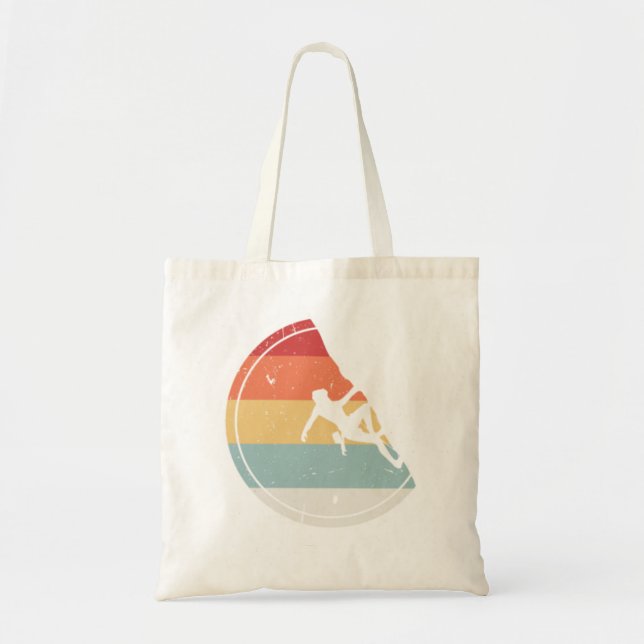 Klettern - Vintages Retro Rock Climber Geschenk Tragetasche (Vorne)
