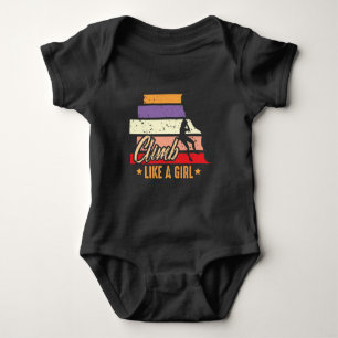 Klettern wie eine Girl Wall Bergsteigen Baby Strampler