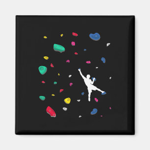 Kletternde Boulderwand Felsenkletterer Bouldern _2 Magnet