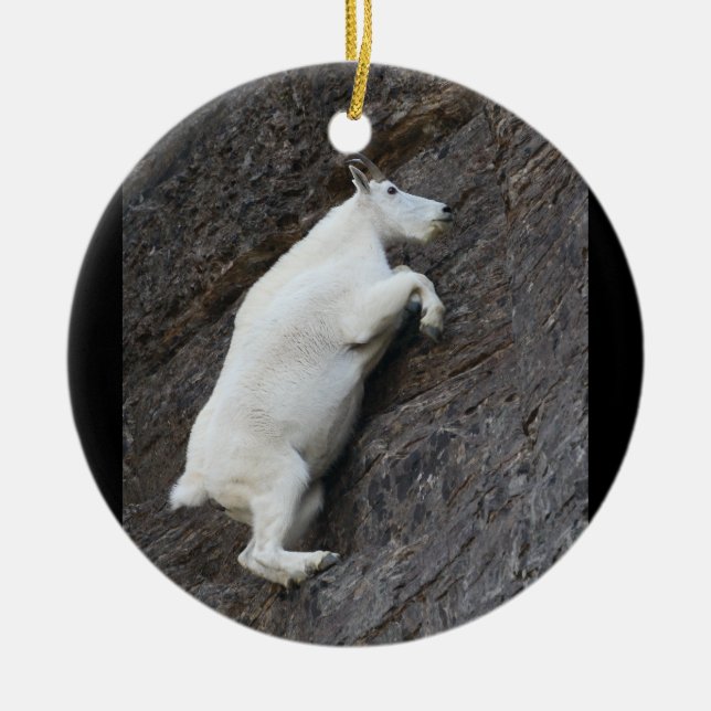 kletternde Klippe der Gebirgsziege Keramikornament (Vorne)