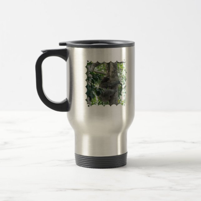 Kletternde Sloth-Reise-Tasse Reisebecher (Links)
