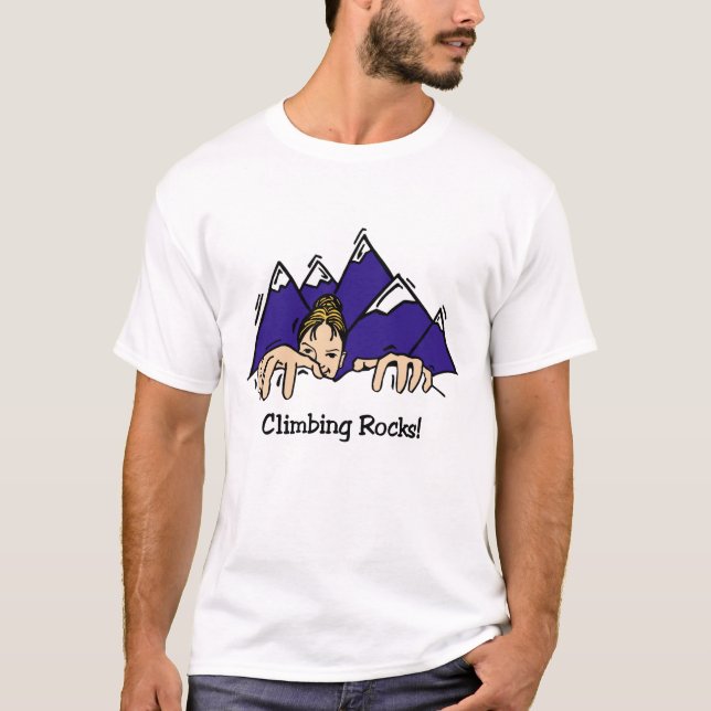 Kletternder Felsen-T - Shirt (Vorderseite)