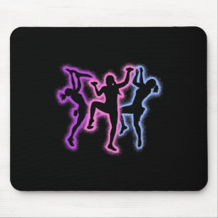Kletterndes Bouldern Silhouetten Mädchen Frauen Fe Mousepad