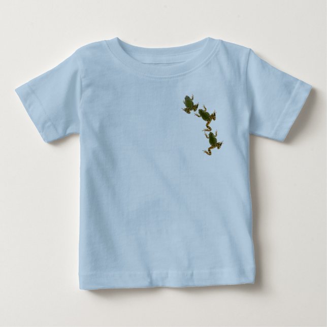 Kletterndes Frosch-Trio Baby T-shirt (Vorderseite)