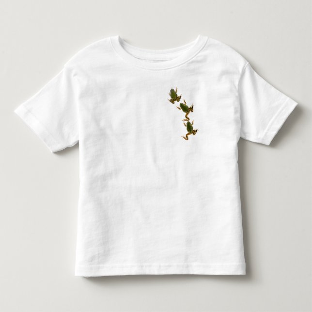 Kletterndes Frosch-Trio Kleinkind T-shirt (Vorderseite)