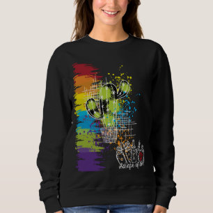 Kletterpartien der Liebe farbenfrohe Kakteen Dunke Sweatshirt