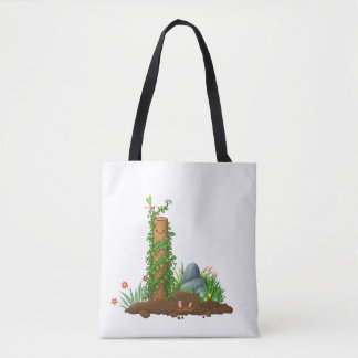 Kletterpflanzen-Totem-Tragetasche mit sonnigem Wor Tasche