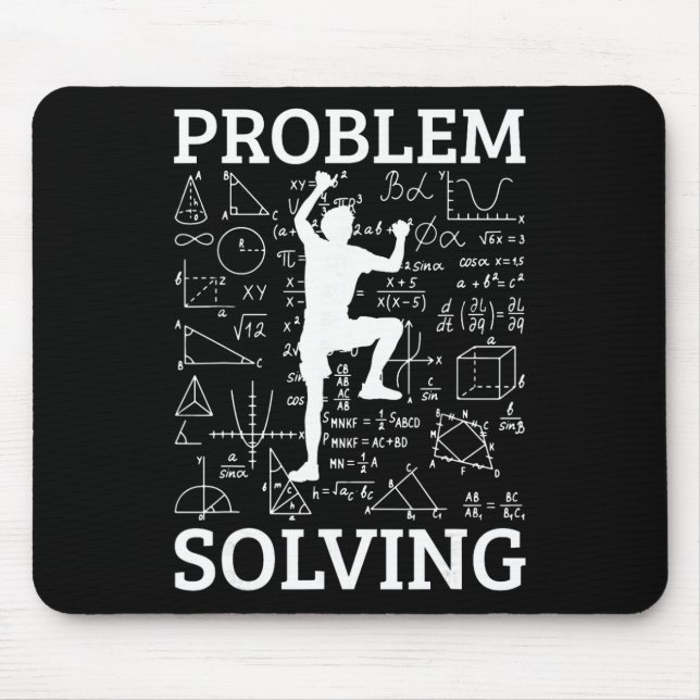 Kletterproblemlösender Felsenkletterer Bouldering  Mousepad (Vorne)