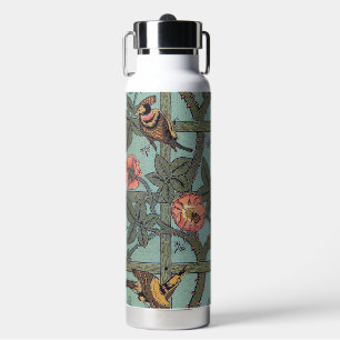 Kletterrosen & kleine Vögel, William Morris Trinkflasche