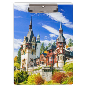 Kletterschloss Peles aus Sinaia Klemmbrett