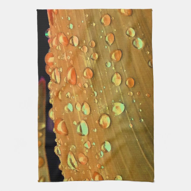 Kletterseile, Spacey Rust Orange Küchentuch (Vertikal)