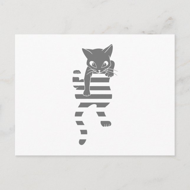 Kletterseiten für Katzen - Farbe auswählen Postkarte (Vorderseite)