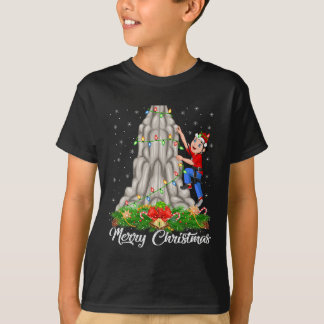 Klettersportliebhaber passender Weihnachtsmann-Hut T-Shirt