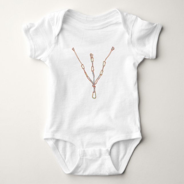 Klettersteig Baby Strampler (Vorderseite)