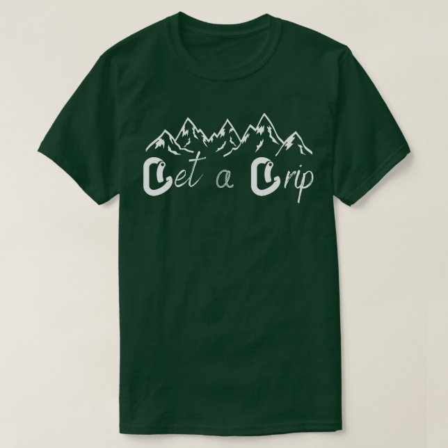 Klettersteig Grip Rock Kletterfreunde T-Shirt (Design vorne)