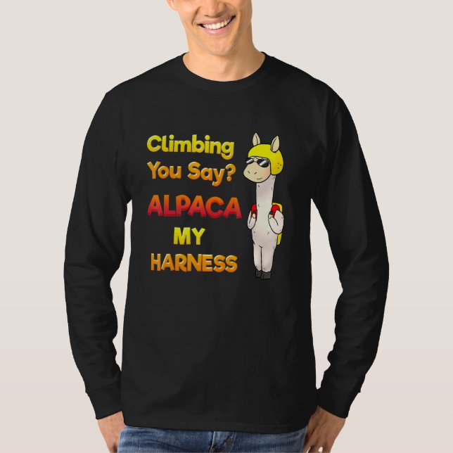 Klettersteig Klettersteig Alpaka T-Shirt (Vorderseite)