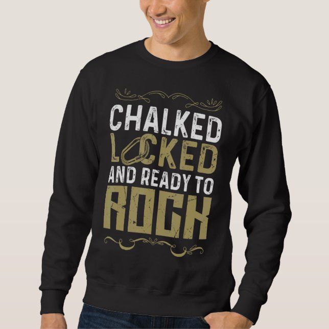 Klettersteig Klettersteig khalkiert geschlossen un Sweatshirt (Vorderseite)