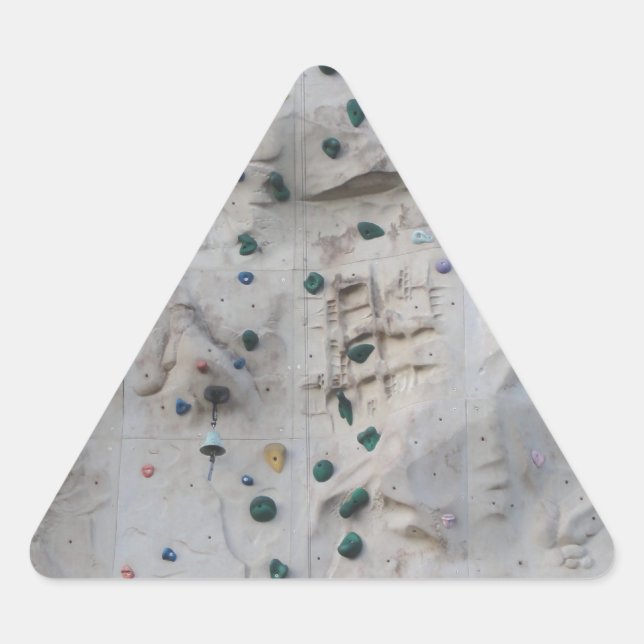 Kletterwand Dreieckiger Aufkleber (Vorderseite)