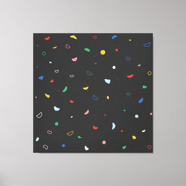 Kletterwand dunkel leinwanddruck (Vorderseite)