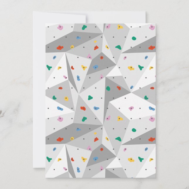 Kletterwand Einladung (Vorderseite)