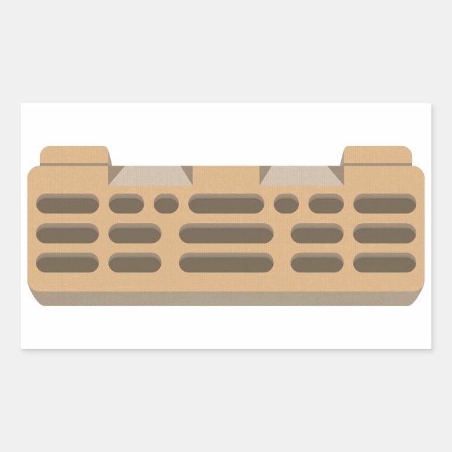 Kletterwand für Hangboard-Boulding Rechteckiger Aufkleber (Vorderseite)