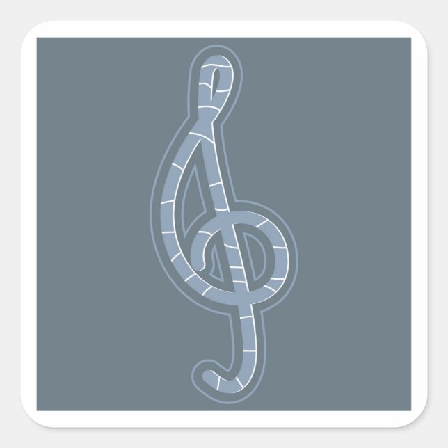 Klettkleber Quadratischer Aufkleber (Vorderseite)