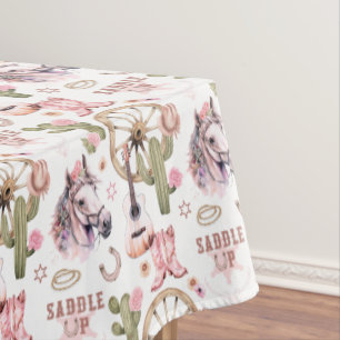 Klettverschluss Cowgirl Dusche Western Party Decke